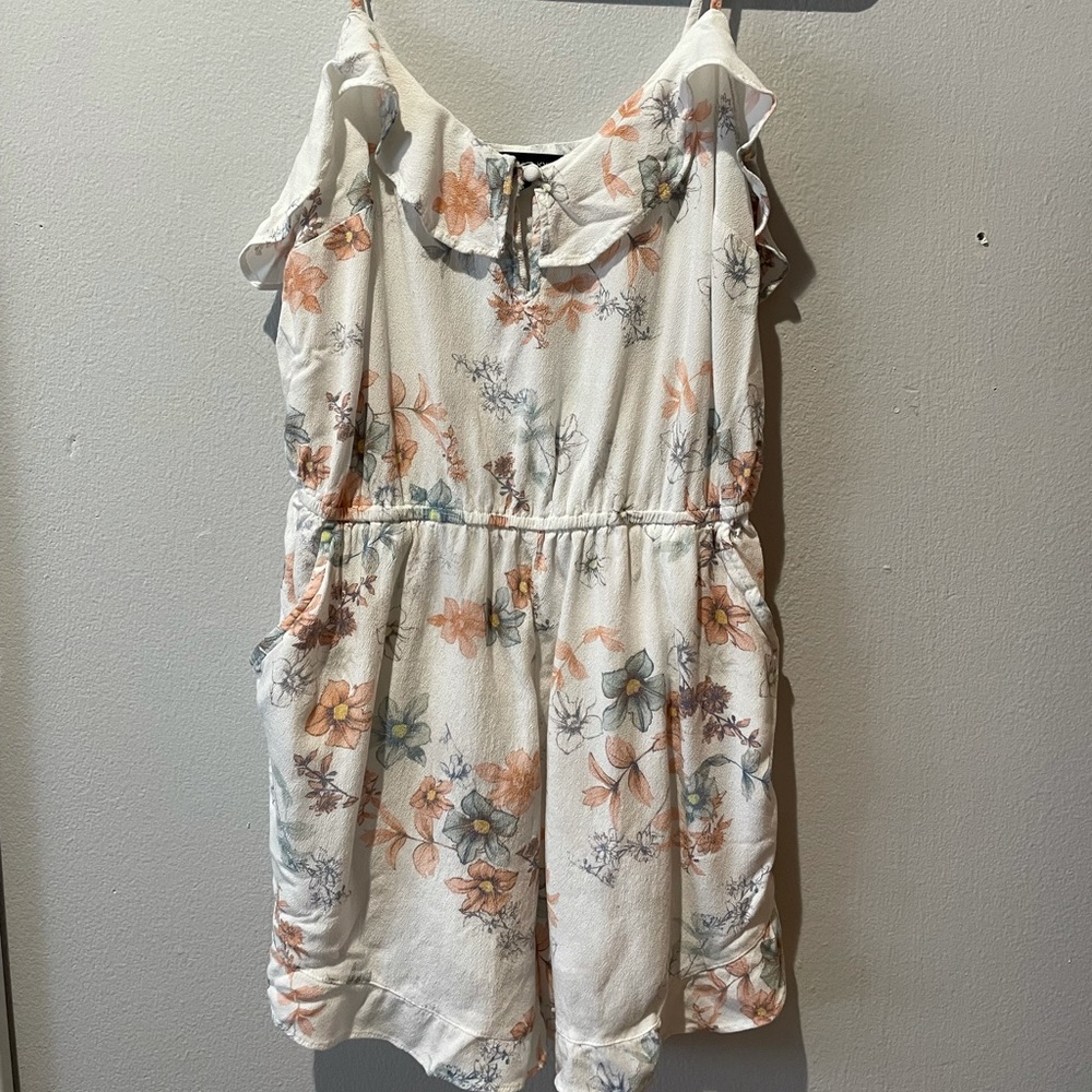 Romper with spaghetti straps